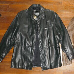 Mens Size XL NIKE AIR JORDAN TWO 3 LEATHER JACKET COAT VINTAGE CHICAGO BULLS 90s